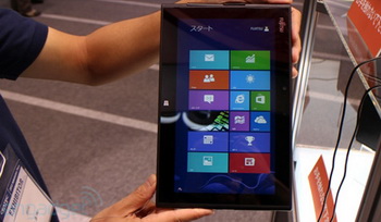 Fujitsu Arrows Tab running Windows 8